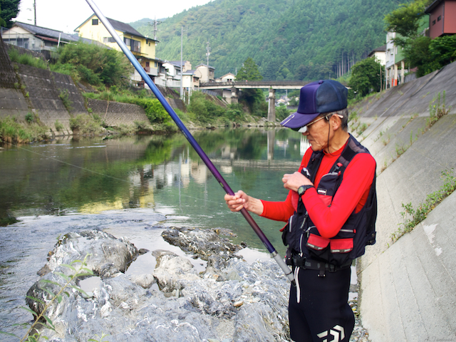 鮎釣り