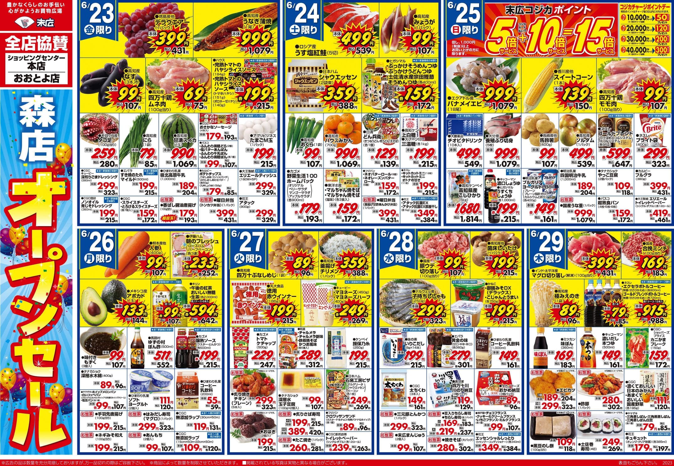 オープン記念大特価!